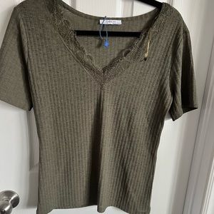 Zara olive top